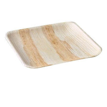Load image into Gallery viewer, Palm Leaf Square 10" Inch Plates (Set of 25/50/100)