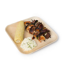 Load image into Gallery viewer, Palm Leaf Square 10" Inch Plates (Set of 25/50/100)