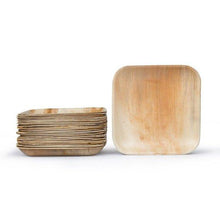Load image into Gallery viewer, Palm Leaf Square Plates 9" Inch (Set of 100/50/25)