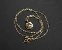 Load image into Gallery viewer, Tiny Evil Eye Necklace