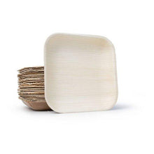 Load image into Gallery viewer, Palm Leaf Square 6" Inch Plates (Set of 100/50/25)