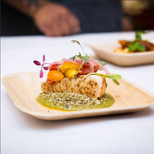 Load image into Gallery viewer, Palm Leaf Square Plates 8" Inch (Set of 100/50/25)
