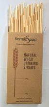 Load image into Gallery viewer, Eco-Friendly Natural Wheat Hay Drinking Straws (100 Straws)