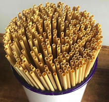 Load image into Gallery viewer, Eco-Friendly Natural Wheat Hay Drinking Straws (100 Straws)