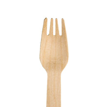 Load image into Gallery viewer, Wooden Disposable Forks (100 count)