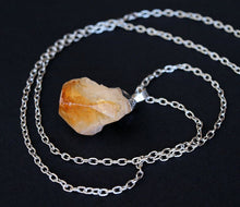 Load image into Gallery viewer, Raw Citrine Crystal Statement Necklace