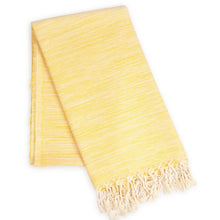 Load image into Gallery viewer, Eco-friendly Ultra Soft Marbled Turkish Towel - Yellow