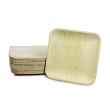 Load image into Gallery viewer, Palm Leaf Square Plates 8" Inch (Set of 100/50/25)