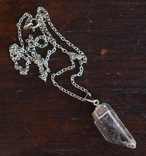 Load image into Gallery viewer, Raw Quartz Crystal Statement Necklace