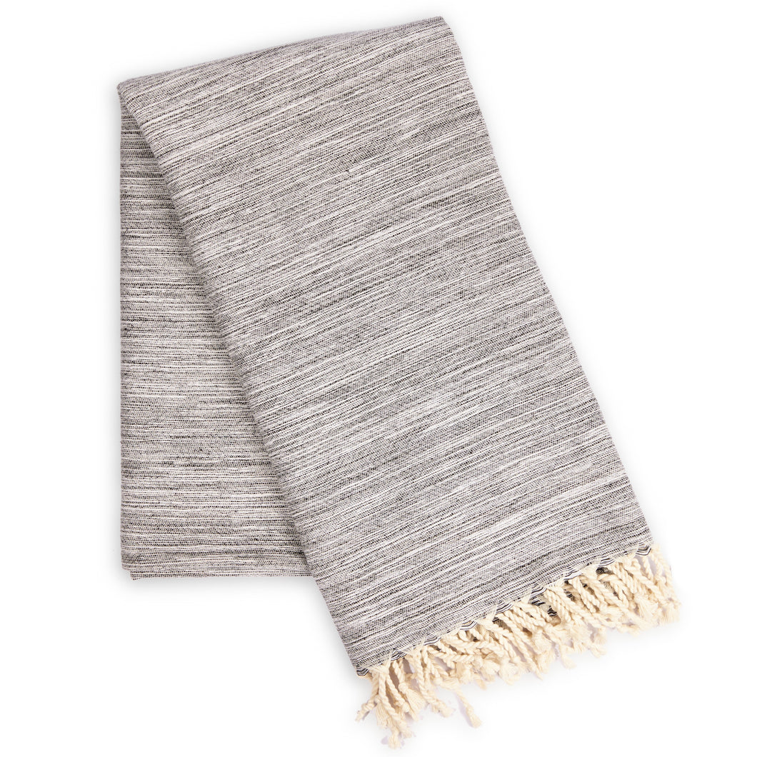 Eco-friendly Ultra Soft Marbled Towel - Black