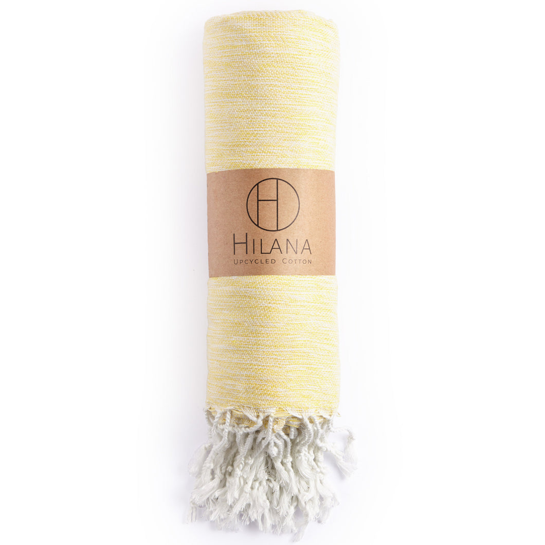 Eco-friendly Ultra Soft Marbled Blanket Throw - Yellow