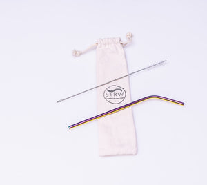 Reusable Bent Stainless Steel Straw