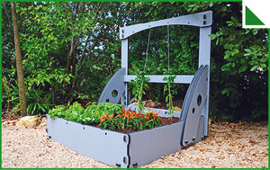 Set up/ Take Down Outdoor Vegetable Grow Bed W/ Trellising Kit