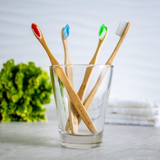 4-pack Bamboo Toothbrushes