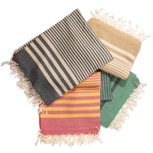 Load image into Gallery viewer, Striped Ultra Soft Eco-Friendly Turkish Towel - Beige
