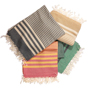 Striped Ultra Soft Eco-Friendly Turkish Towel - Beige