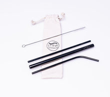 Load image into Gallery viewer, Reusable Steel Straw Variety 3-in-1 Pack
