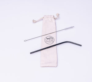 Reusable Bent Stainless Steel Straw