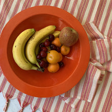 Load image into Gallery viewer, Sustainable Striped Mediterranean Style Tablecloth Set - Magenta

