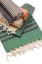 Load image into Gallery viewer, Striped Ultra Soft Eco-Friendly Towel - Navy Blue
