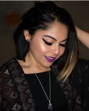 Load image into Gallery viewer, Raw Amethyst Earrings, Raw Stud Earrings
