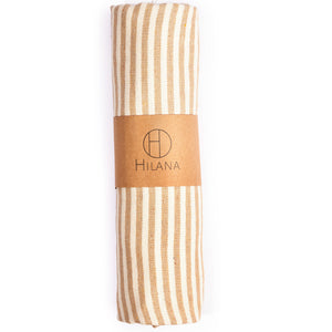 Striped Ultra Soft Eco-Friendly Turkish Towel - Beige