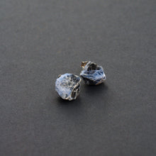 Load image into Gallery viewer, Raw Sodalite Chunk Earrings, Crystal Earrings, Rock Stud Earrings
