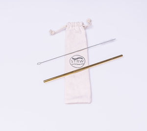 Reusable Straight Stainless Steel Straw