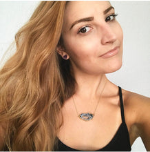 Load image into Gallery viewer, Raw Amethyst Earrings, Raw Stud Earrings
