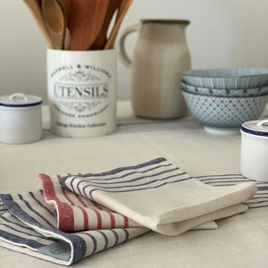 Kayseri Mediterranean Style Tablecloth Set + Napkins - Blue