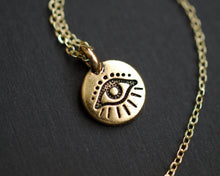 Load image into Gallery viewer, Tiny Evil Eye Necklace
