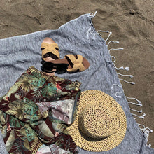 Load image into Gallery viewer, Eco-friendly Ultra Soft Marbled Towel - Black
